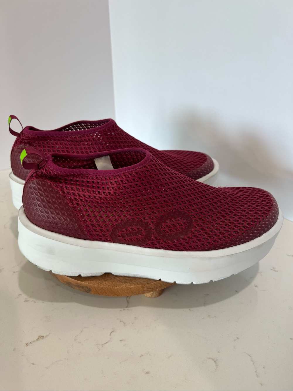OOFOS OOmega Chukka Recovery Slip On Shoes Rosebud Pink Mesh Women’s Size 10 - Picture 5 of 12